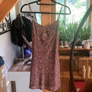 Motel Tintin dress flower garden brown